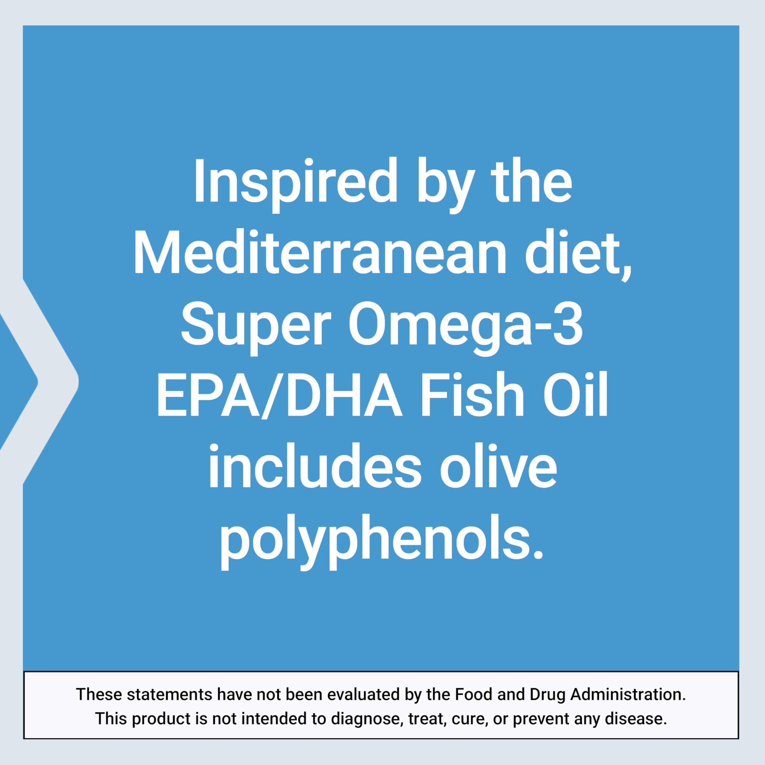 Life Extension Super Omega-3 EPA/DHA Fish Oil, Sesame Lignans & Olive Extract – Heart Health, Brain Health, Inflammation Health Support, Gluten-Free,