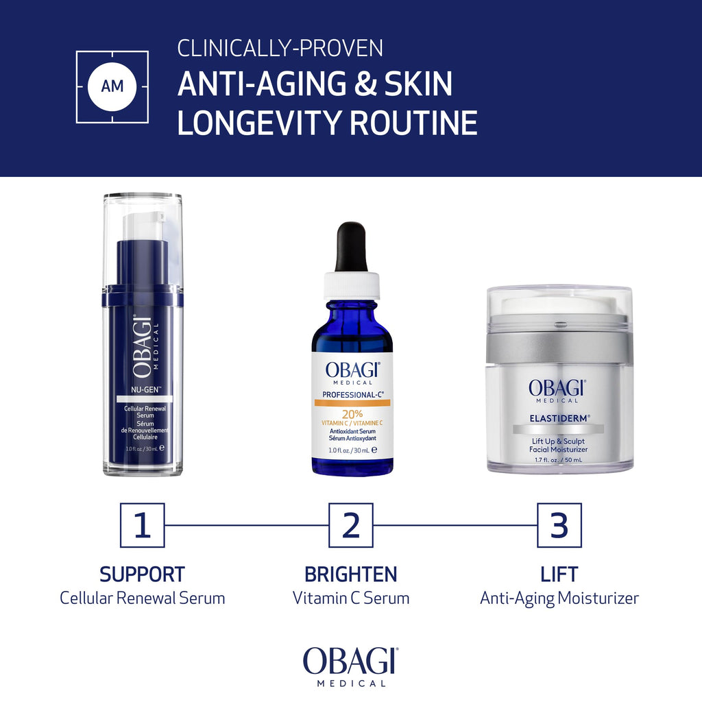 Obagi NU-GEN NAD+ Cellular Renewal Face Serum with Niacinamide & NMN – Clinically Proven Anti-Aging Serum Reduces Wrinkles & Dark Spots, Supports Collagen Production
