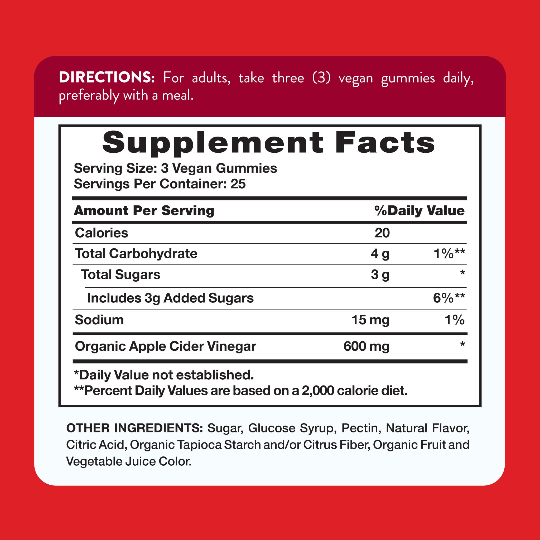 Nature's Truth Apple Cider Vinegar Gummies | 600 mg | 75 Gummies | Apple Flavor | Vegan, Non-GMO, Gluten Free Supplement.