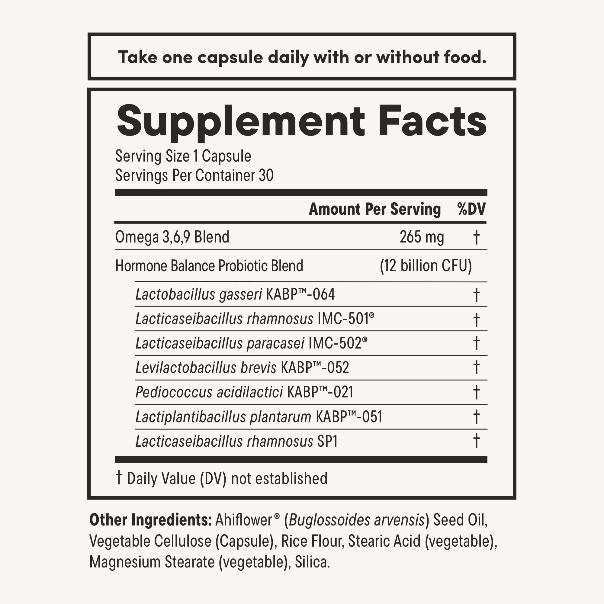 Daily Nouri Hormone Balance Probiotics for Women | Hormone Balance for Women | PMS, Hormonal Acne, & Bloating Support | 7 Clinically Studied Strains + Omega | 30-Day Supply Daily Nouri buy supplements Au