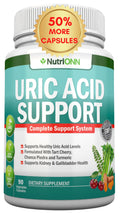 Uric Acid Flush - Herbal Uric Acid Cleanse Supplement - With Tart Cherry, Celery Seed Extract, Chanca Piedra, Devil’s Claw & Green Coffee Bean - Vegan