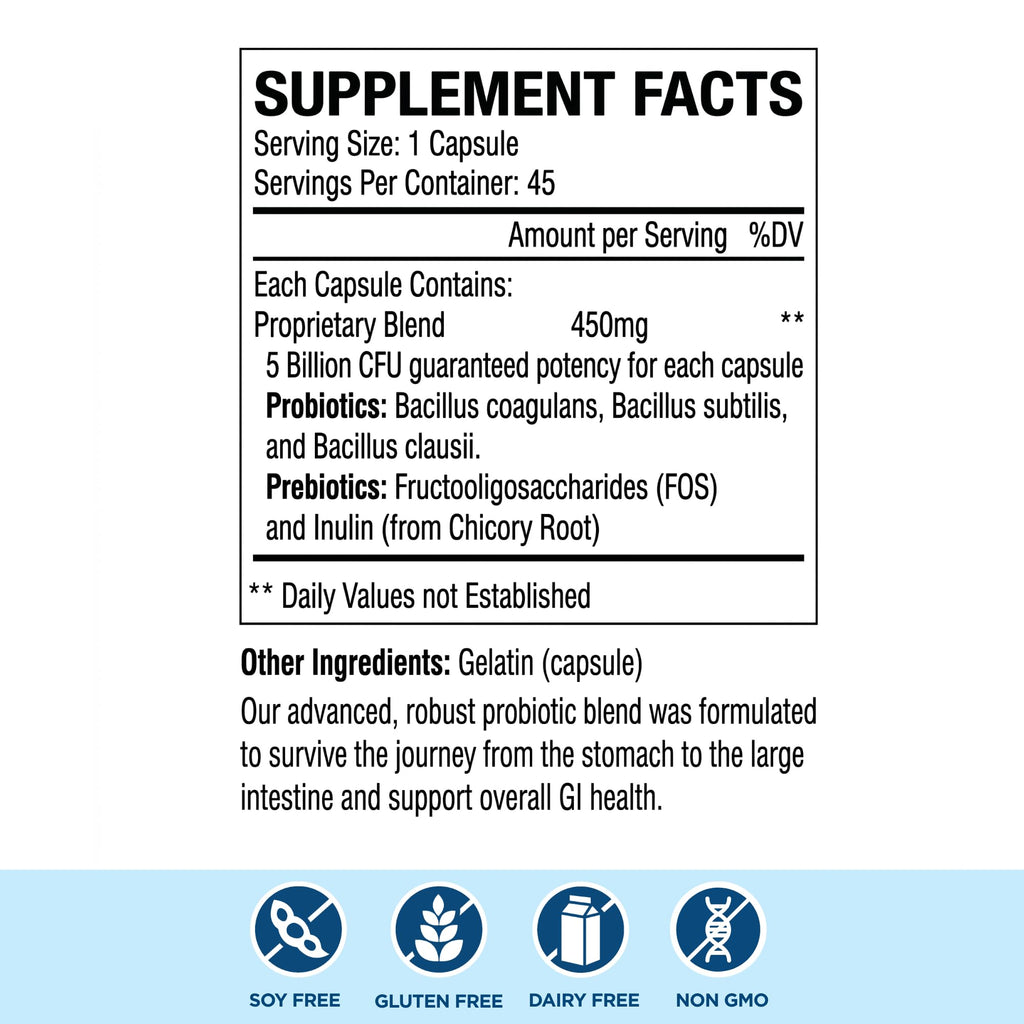 Rootganic Total Fem Biome Guard Pre+Probiotics for Women - Spore-Based Women's Probiotic with Prebiotics for Superior Vaginal Health Supplement and Gut Support - 45 Servings