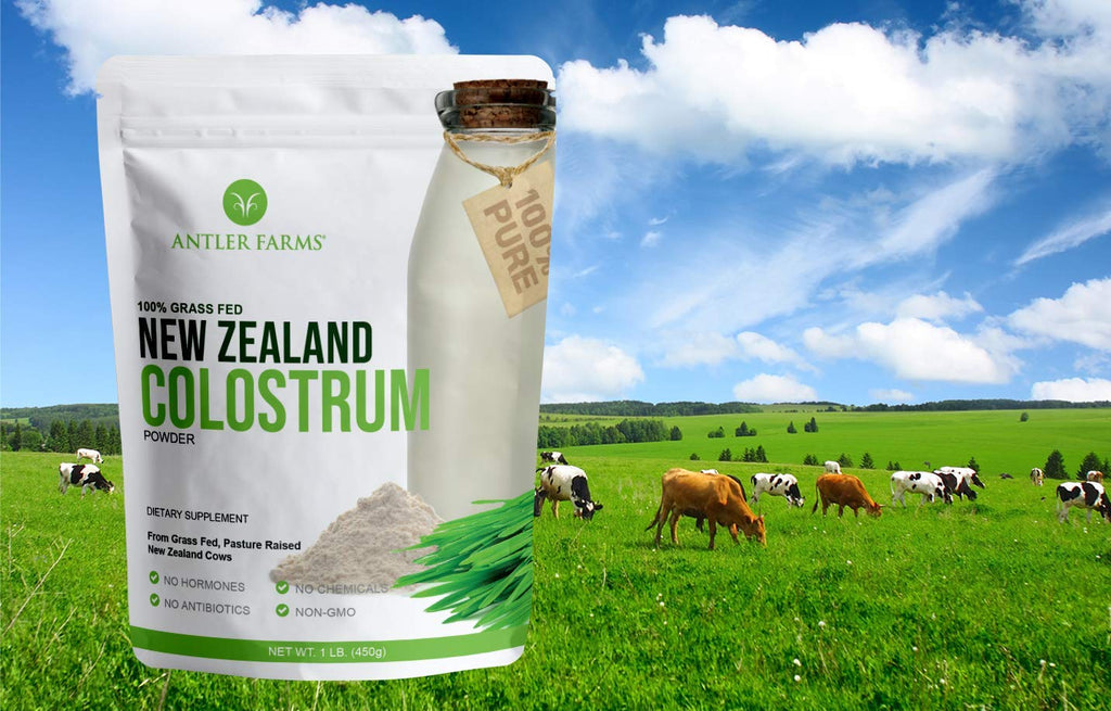 Antler Farms 100% Pure New Zealand Colostrum, 30 Servings, 1 lb - Grass Fed, Pasture Raised, Clean Sourced, Cold Processed,