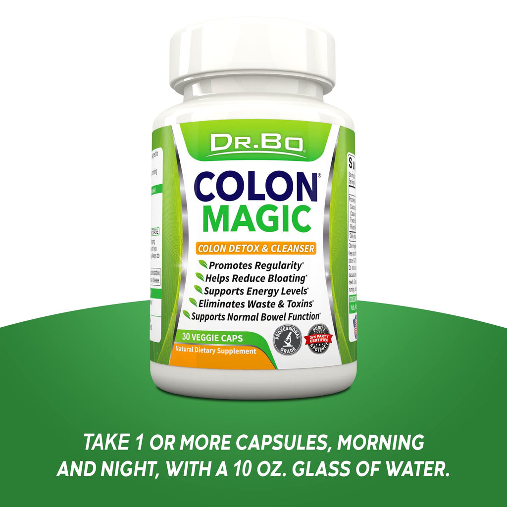 Colon Cleanse Detox Formula - Natural Bowel Cleanser Pills for Intestinal Bloating & Fast Digestive Cleansing - Daily Constipation Relief Supplement Gut, Belly,