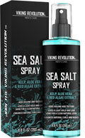 Viking Revolution Sea Salt Spray for Men - Hair Texturizing Spray with Kelp, Aloe Vera and Red Algae Extract - Surf Sprays to Add Volume