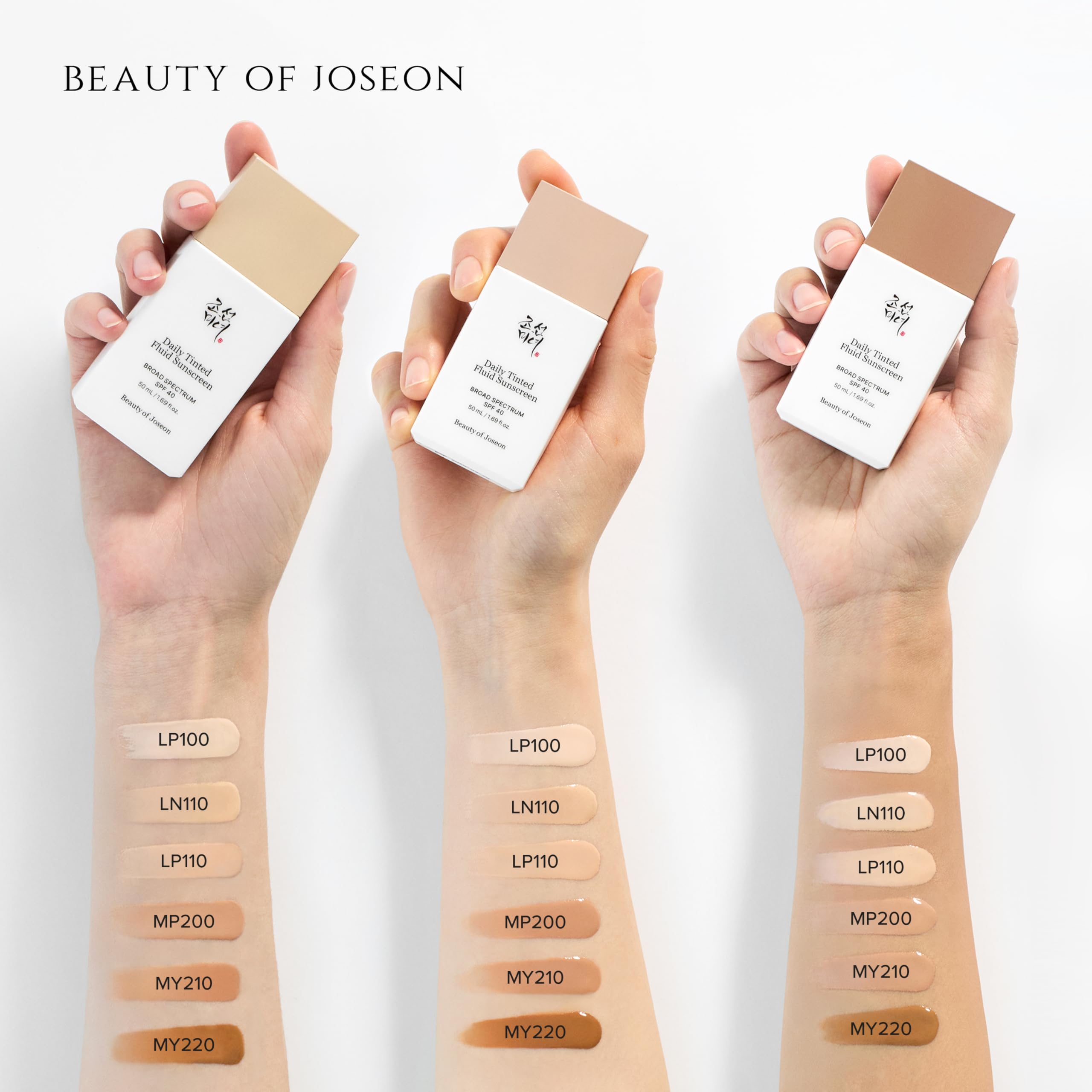 Beauty of Joseon Daily Tinted Fluid Sunscreen 12 Shades for Face Moisturizing Broad Spectrum SPF 40 Korean Skincare 50ml, 1.69 fl.oz #LN110 Beauty of JoseonBuy Supplements Australia