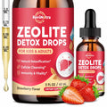 ReviNutra Zeolite Detox for Kids and Adults, Clinoptilolite Zeolite Liquid Drops with Chlorella,