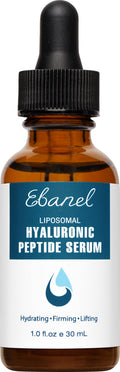 Ebanel Hyaluronic Acid Serum for Face with Peptides & Niacinamide, Hydrating Face Serum for Women, Age-Defying Formula Infused with Vitamins B, C & E to Plump, Firm & Smooth Skin
