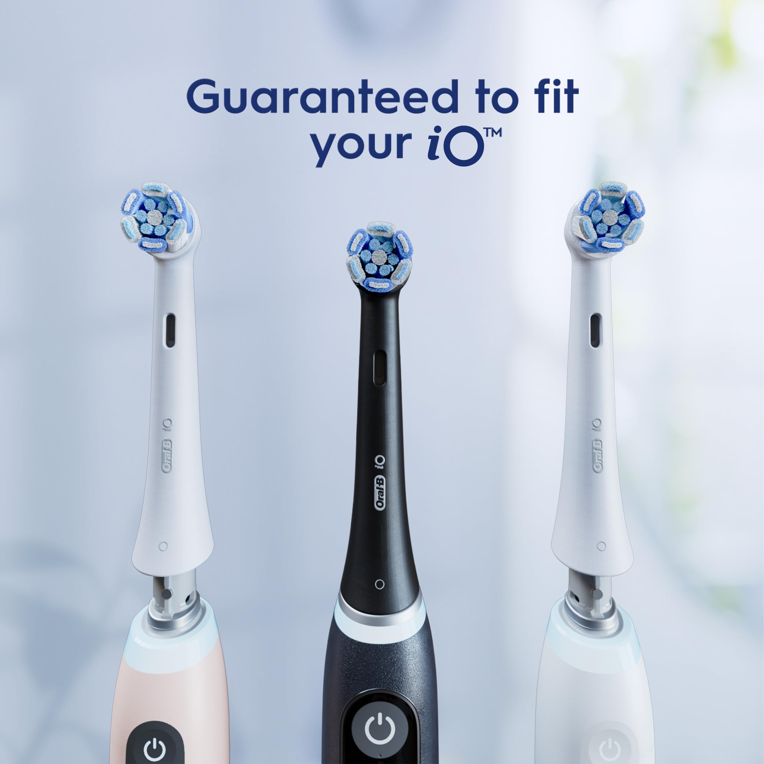 Oral-B iO Series Ultimate Clean Electric Toothbrush Replacement Brush Heads for an Oral-B Electric Toothbrush, 2 Count, Black