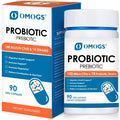 OMOGS Probiotics 180 Billion CFUs 18 Strains, 3 Prebiotics, Helps Digestive, Gut Health, Immune, Supports Occasional Constipation, Diarrhea & Gas