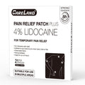CARELAND 4% Lidocaine Patches Maximum Strength, 21 Count (10cm x 14cm) - OTC Pain Relief Patches with Stronger Adhesion for Back, Shoulder, Knee, Large Size CARELANDBuy Supplements Australia