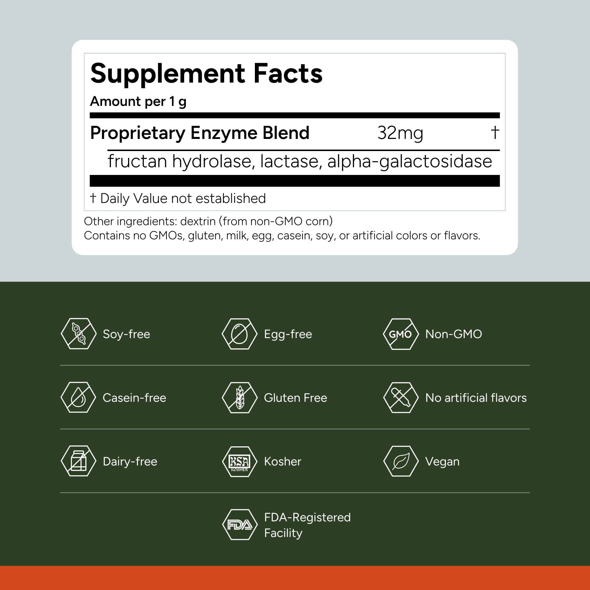 FODZYME® On-The-Go Digestive Enzymes for Gut Health, Relief for Bloating, Gas, Constipation, Diarrhea, Abdominal Pain, Low FODMAP, 30 Dose FODZYMEBuy Supplements Australia