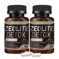 Zeolite Detox Capsules, 1-2 µm Clinoptilolite, Organic Activated Charcoal & Bentonite Clay, Multi-Active Formula for Full Body, Gut & Liver Cleanse,