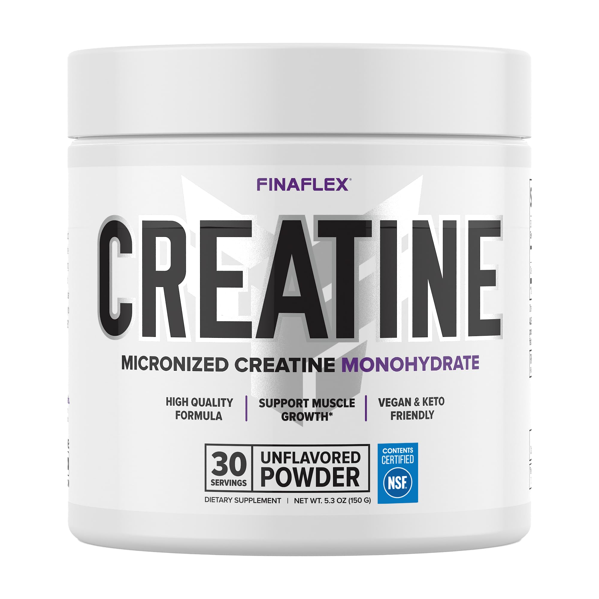 FINAFLEX PURE CREATINE, Unflavored - 5.3 oz - Promotes Muscular Strength, Size & Performance - 100% Pure