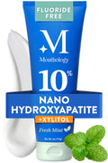 Mouthology 10% Nano Hydroxyapatite Toothpaste Fluoride Free, Whitening*, Rod Shaped nHa, Xylitol Toothpaste for Adults, Enamel Care*, Sensitive Teeth*, SLS Free