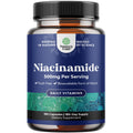 Pure Vitamin B3 Niacinamide 500mg Capsules - Niacinamide (Vit B3) 500mg Flush Free Form of B3 Vitamins for Skin Health Detox & NAD Production Support for Women & Men