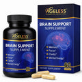 Ageless Brain Supplements for Memory and Focus 1000 MG | Cognitive Improvement | Formulated with Clinically Studied Ingredients | Support Mental Clarity & Neuro Health | Vitamin B6, B12, 60 Capsules Ageless Foundation LaboratoriesBuy Supplements Australia