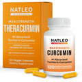 Theracurmin Turmeric Curcumin Supplement, 120 Count, High Absorption Turmeric & Curcumin - Joint Supplement for Men and Women - 42.6X More Bioavailablity Natleo USA Supplements buy supplements Au