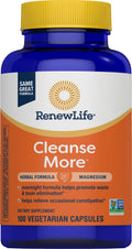 Renew Life Detox Cleanse More, Reduces Bloating and Restores Regularity, Overnight Constipation Relief, Soy
