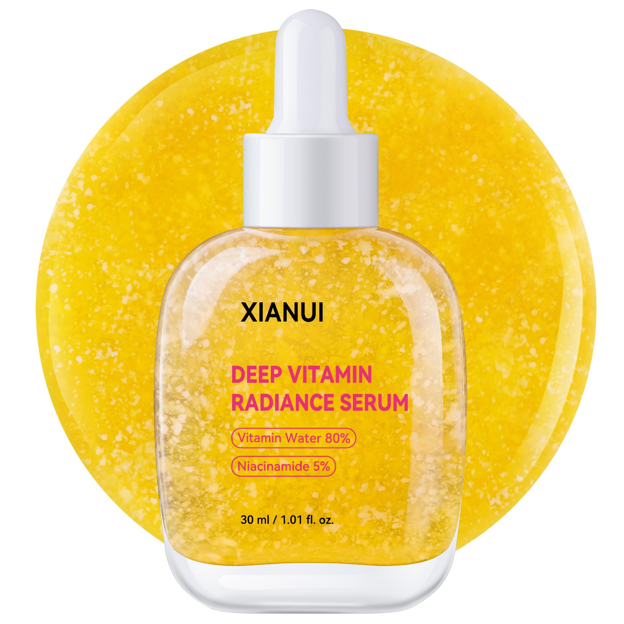 XIANUI Deep Vitamin Radiance Serum - 5% Niacinamide + TXA + Vitamin C - Brightening & Hydrating Face Serum with Ceramide & Triple Hyaluronic Acid