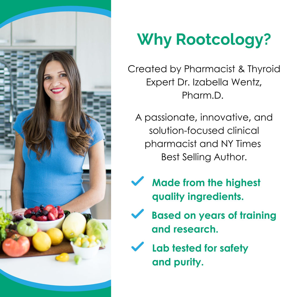 Rootcology by Dr. Izabella Wentz | Liver & Gallbladder Support with Milk Thistle, Artichoke Leaf & Beet | 90 Capsules
