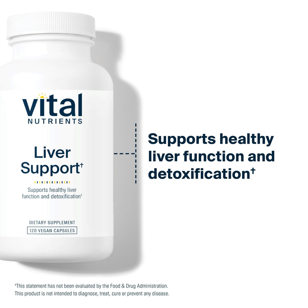 Vital Nutrients Liver Support Milk Thistle and Curcumin - Vegan Supplement - Herbal Combination to Support Healthy Liver Function