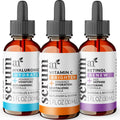 artnaturals Anti-Aging-Set with Vitamin-C Retinol and Hyaluronic-Acid - (3 x 1 Fl Oz / 30ml) Serum for Anti Wrinkle and Dark Circle Remover