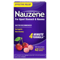 Nauzene Non-drowsy Upset Stomach & Nausea Relief Chewable Tablets - Fast-Acting Relief in 4 Minutes - Doctor Recommended - Wild Cherry Flavor, 42 ct Nauzene buy supplements Au