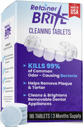 Retainer Brite Tablets for Cleaner Retainers and Dental Appliances - 96 Count