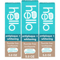 Hello Antiplaque and Whitening Fluoride Free Toothpaste, 5 Oz Tube, Whitening Toothpaste with Natural Peppermint Flavor and Tea Tree Oil, Crushes Tartar