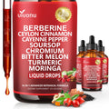 14-in-1 with Ceylon Cinnamon Supplement Liquid Drops, 1800mg + 30:1 Liposomal Tech with Cayenne Pepper, Soursop, Chromium, Bitter Melon,
