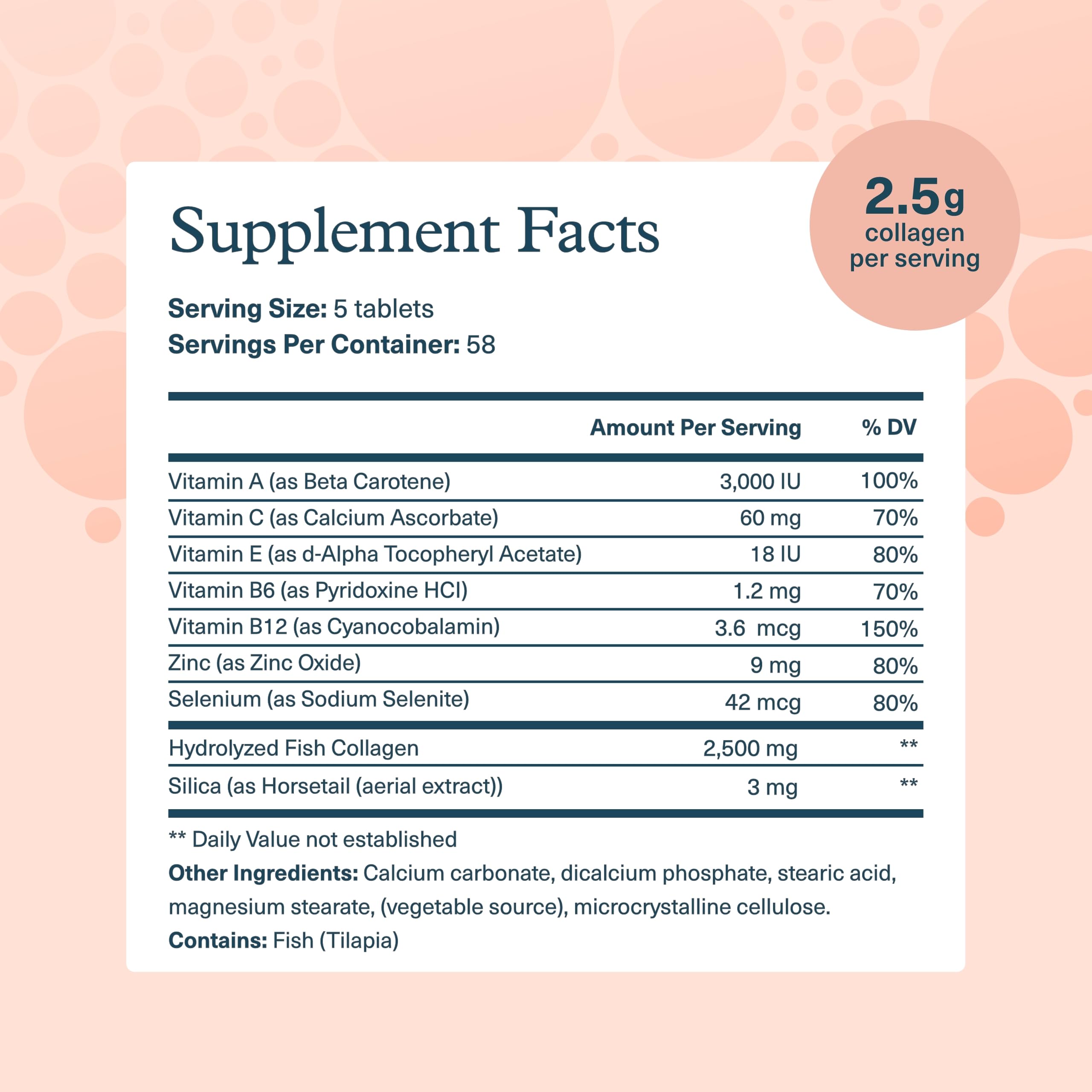 Youtheory Marine Collagen Tablets - 2,500 mg Fish-Sourced Collagen Peptides- with Vitamins A, C, E, B6 & B12 - Supports Joint & Nail Health* - Highly Absorbable - 290 Tablets (58-Day Supply) Youtheory buy supplements Au