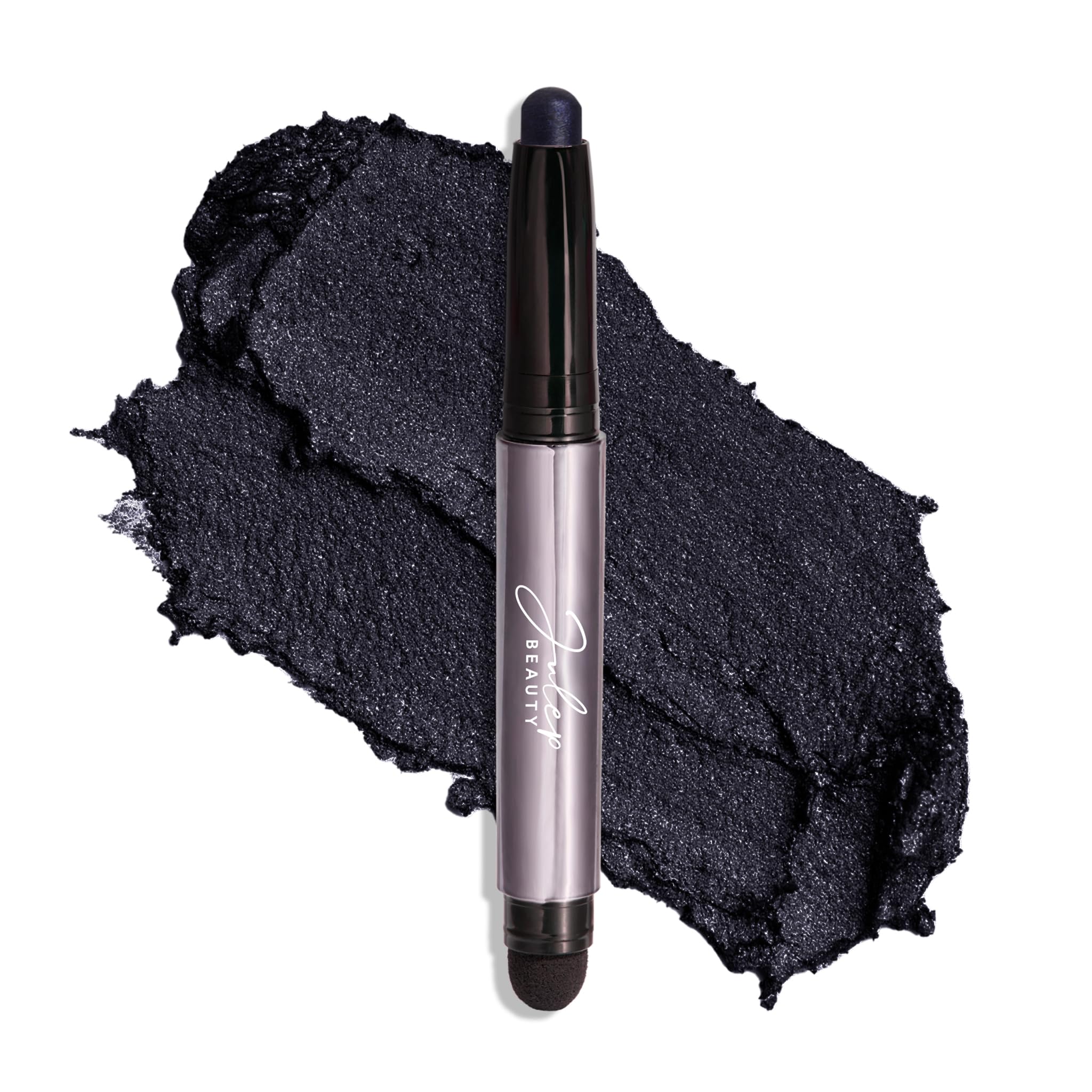 Julep Eyeshadow 101 Cream-to-Powder Waterproof Eyeshadow Stick – Midnight Blue Shimmer – Long-Lasting, Buildable, Crease-Proof, Cruelty Free, Shimmer Finish with Built-In Smudger