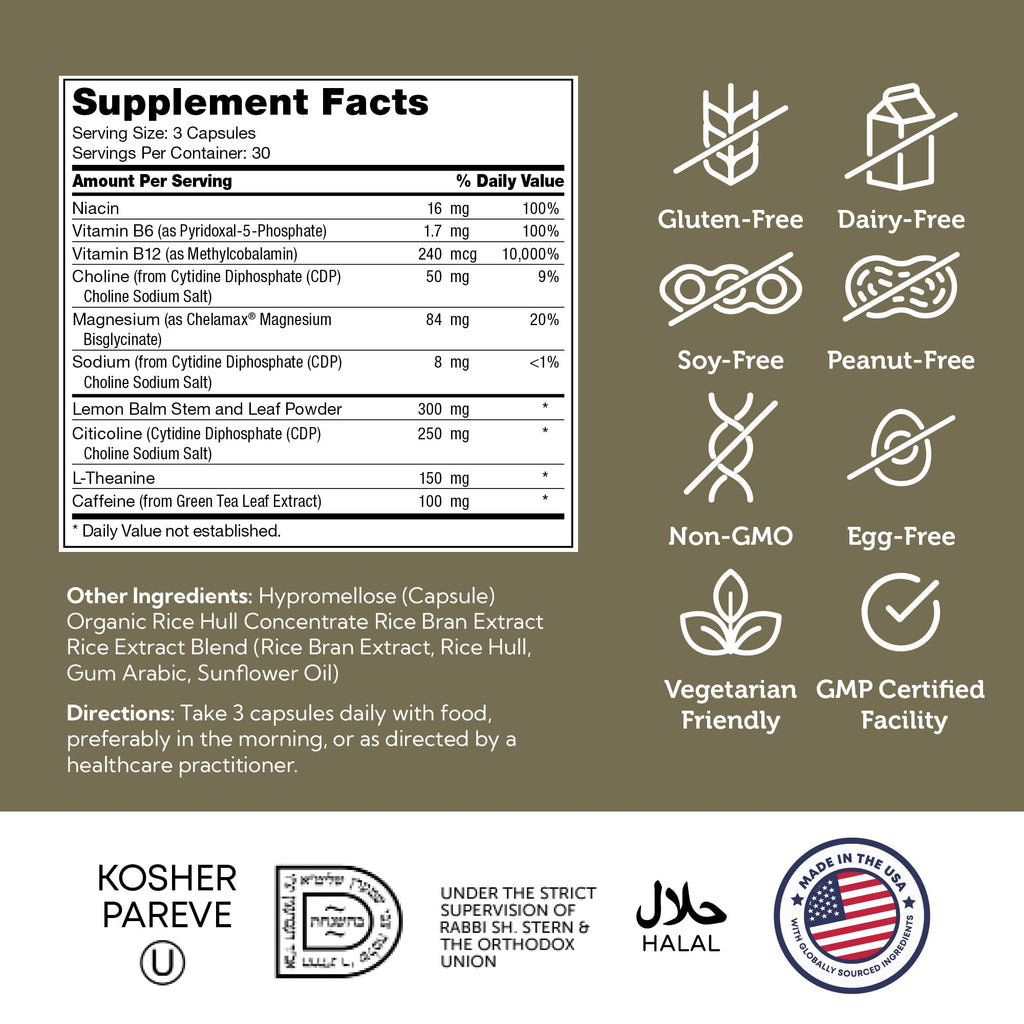 Zahler TeenFocus, Advanced Formula for Improved Focus & Concentration, Certified Kosher, 90 Capsules ZahlerBuy Supplements Australia