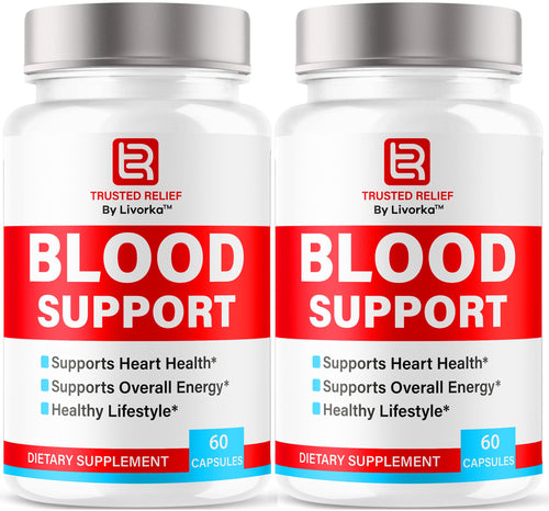 (2 Pack) Trusted Relief Blood Support Capsules - Official TrustedRelief Blood Support Vitamin Pills, Natural Trusted Relief Advanced Premium Formula Wellness & Overal Health, 120 Capsules For 2 Months LIVORKABuy Supplements Australia