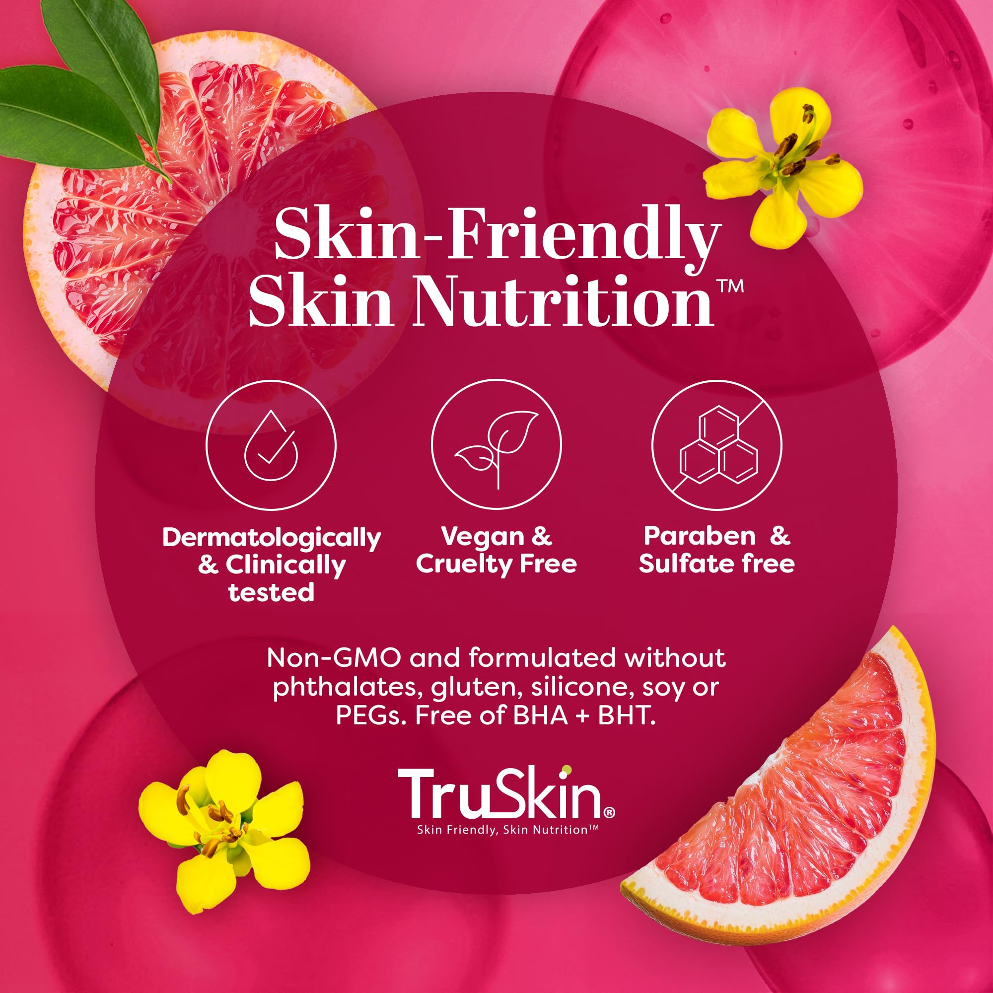 TruSkin Vitamin C Super Serum for Face - Five Skin Benefits in One Serum with Vitamin C, Retinol, Niacinamide, Hyaluronic Acid & Squalane