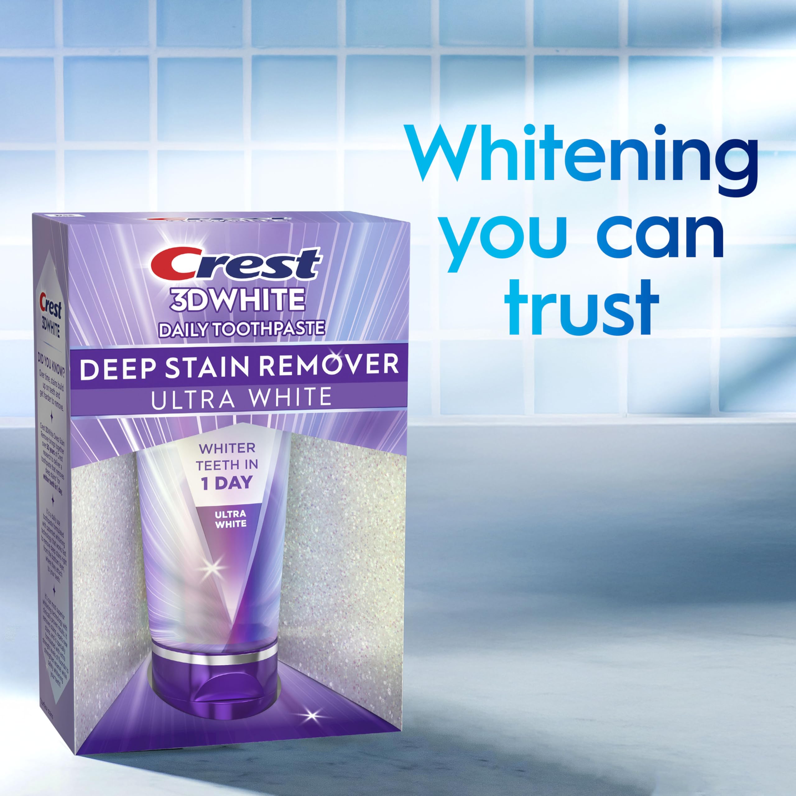 Crest 3DWhite Brilliance Deep Stain Remover Ultra White Toothpaste - 2.1oz