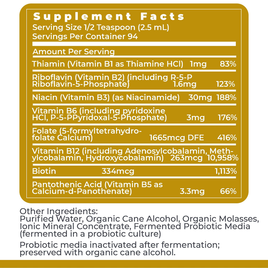Premier Research Labs Max B-ND - Liquid Vitamin B Complex for Liver & Brain Health, Sublingual Drops for Men & Women with Thiamin, B12 & B6-8 Fl Oz Bottle Premier Research LabsBuy Supplements Australia