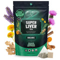 SuperBonsai Organic Liver Detox Tea – Dandelion Root & Milk Thistle Herbal Tea for Liver Support, Digestive Detox & Cleanse – Turmeric, Ginger & Nettle Botanical Blend