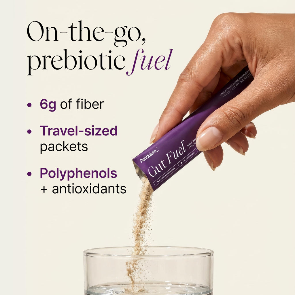 Pendulum Gut Fuel - Fiber + Polyphenol, Prebiotic Blend to Support Digestion, Microbiome Balance, and Help Reduce Hunger for Women and Men