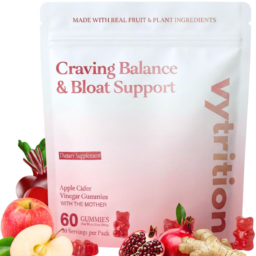 Vytrition 7-Day Trial Organic Apple Cider Vinegar Gummies Sugar Free – ACV Gummies with The Mother 1000mg – Keto Friendly – Vegan – Supports Appetite