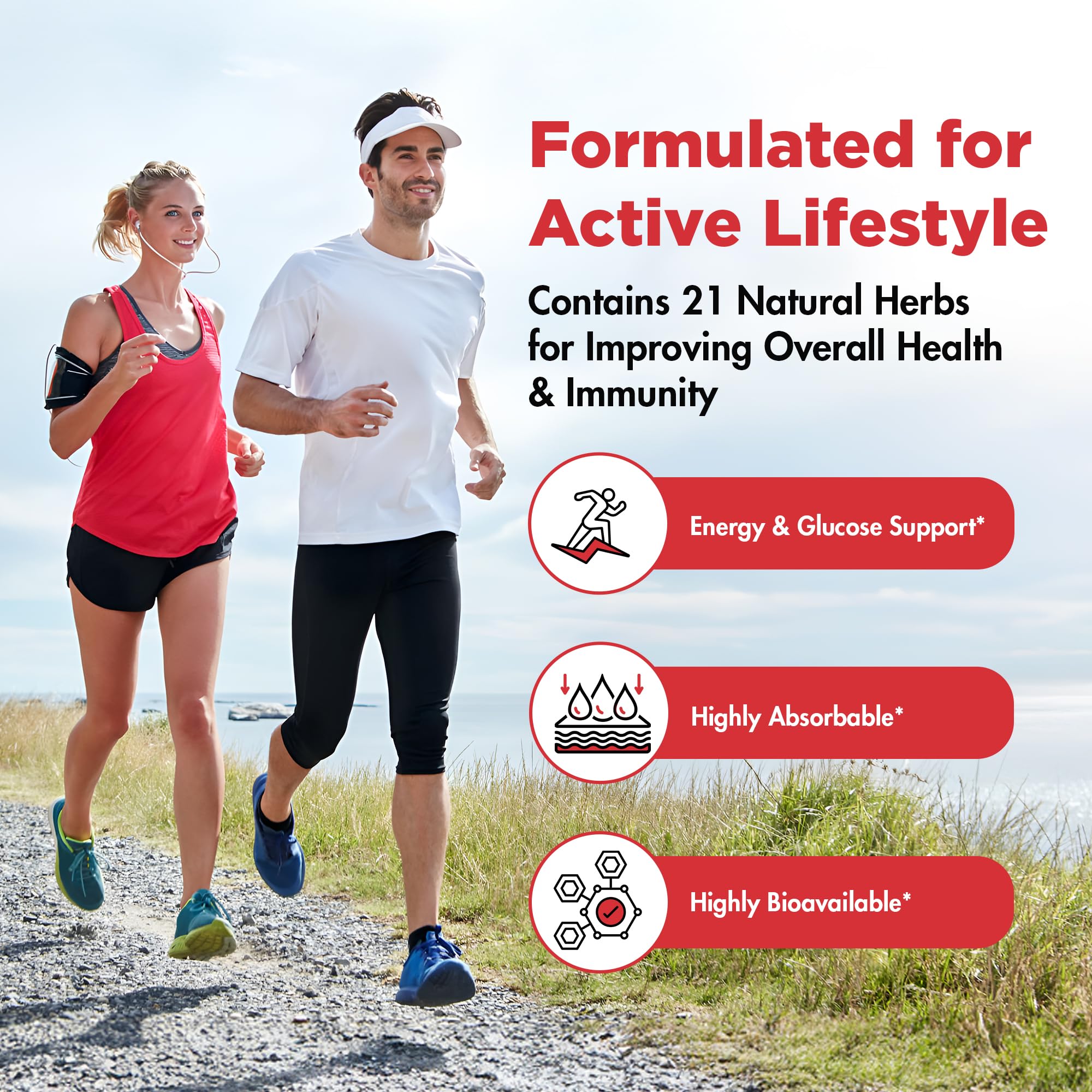Extreme 500mg Complex with ALA, Coq10, Turmeric, Cinnamon, Bitter Melon, banaba Leaf, Korean Panax, Royal Jelly, and 21 Herbs for Healthy Blood Sugar