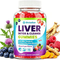 Liver Detox Cleanse & Repair Gummies - 2000mg Milk Thistle Liver Detox Gummies, 23-in-1 Herbal with Dandelion Root, Glutathione & Turmeric- Liver Support