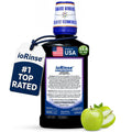 ioRinse Concentrated Irrigant with Active Molecular Iodine, Alcohol-Free Dental Irrigant, for use with Waterpik Water Flossers