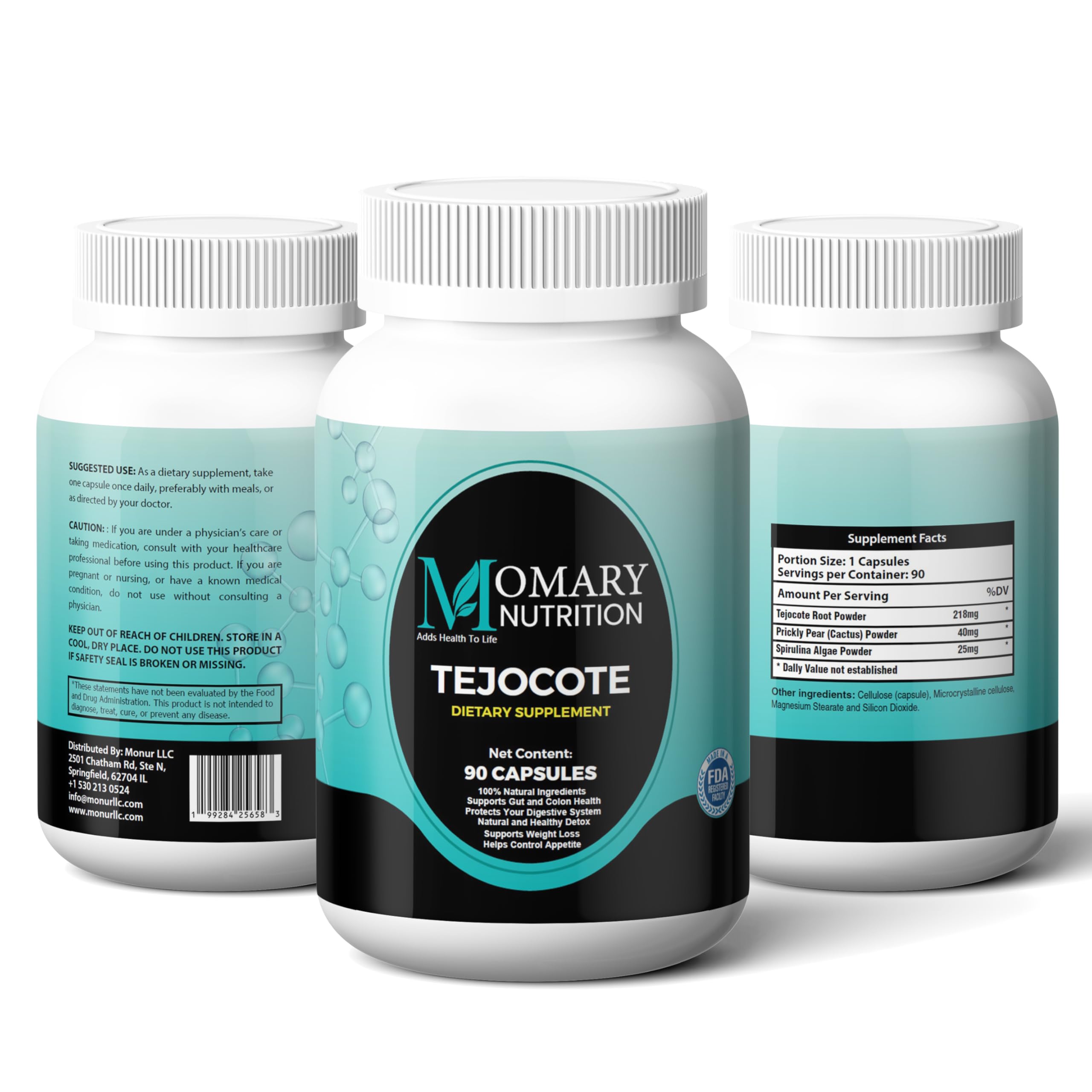 Tejocote Root with Spirulina Algae and Nopal Prickly Pear Cactus | Natural Detox &  Management Support | Natural upport