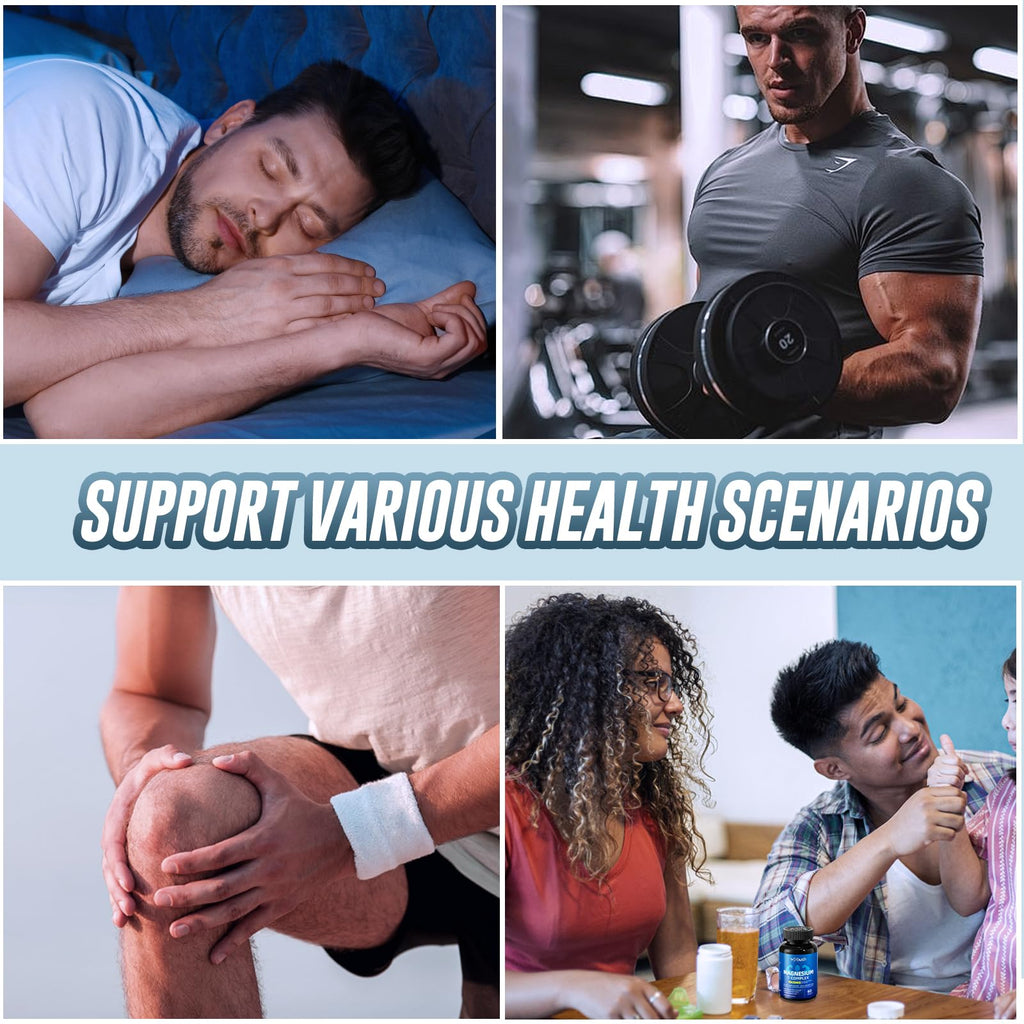 Magnesium 7 Complex Supplement Advanced with 7 Forms of Magnesium (Glycinate, Malate, Chelate, Aspartate, Orotate, Taurine, Citrate), Zinc, Vitamin D3 & Vitamin B6 for Sleep & Muscle, 60 Capsules VIYOUTH buy supplements Au
