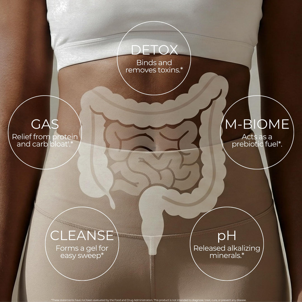 SORBOLIT Colon Cleanse Formula + Debloat - Zeolite Detox, Chlorella, Activated Charcoal & Psyllium Husk Fiber for Gut Health, Gut Cleanse,