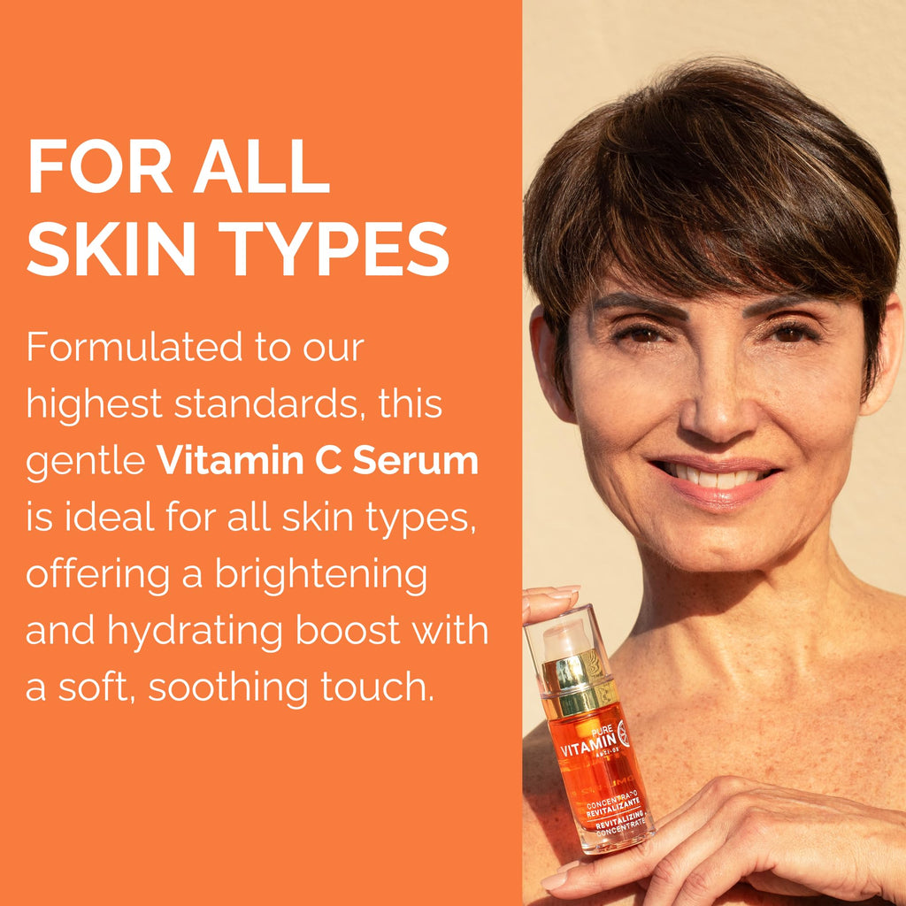 Noche Y Dia Vitamin C Serum for Mature Skin - Made in Spain - Anti Aging Formula Hydrates, Moisturizes, Firms - Targets Sun Spots