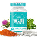 The Plug Liver Cleanse Detox & Repair Milk Thistle (Silymarin), Turmeric, Dandelion Root & Vitamin B– Herbal Capsules for Liver, Digestive & Immune Support – Non-GMO