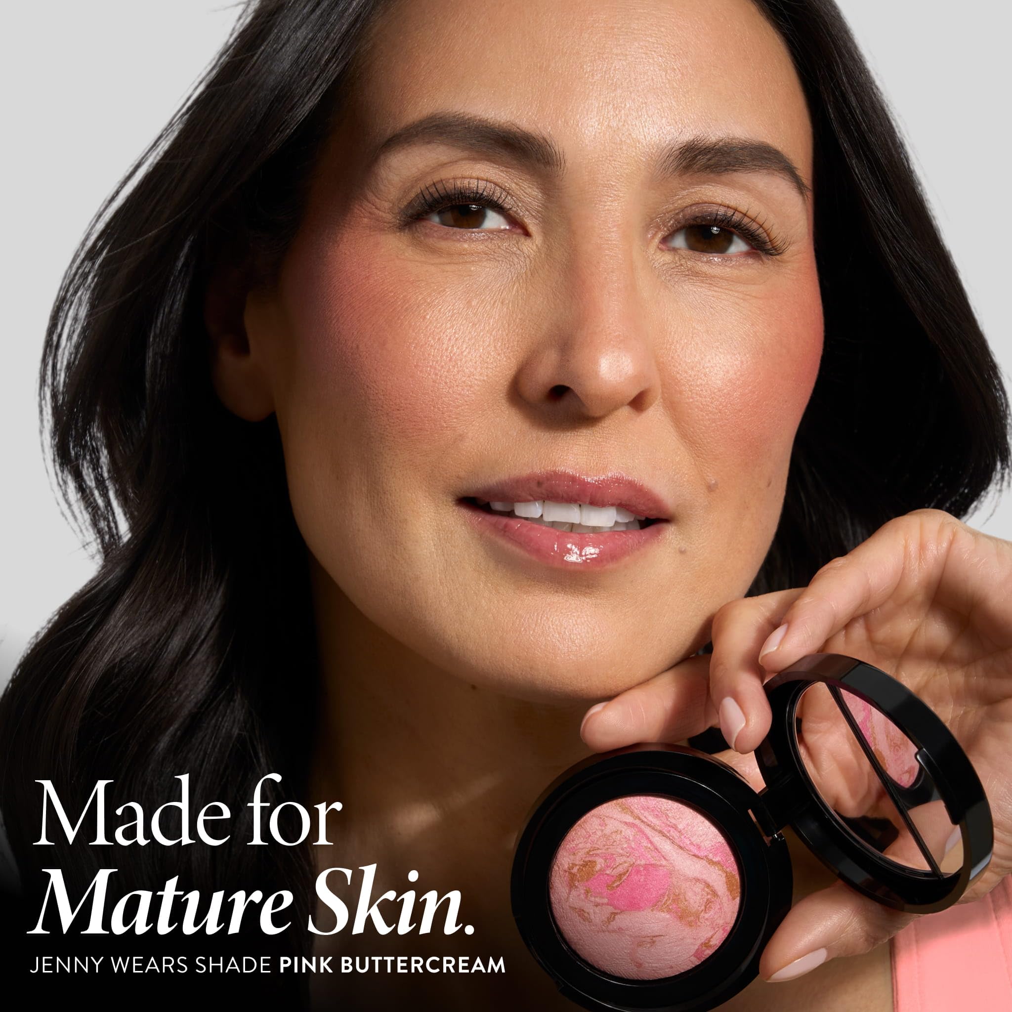 LAURA GELLER NEW YORK Baked Blush-n-Brighten for Mature Skin - 09 Starfish Island - Powder Blush Won't Settle into Fine Lines - Buildable Natural Finish – Longlasting Formula - Made in Italy